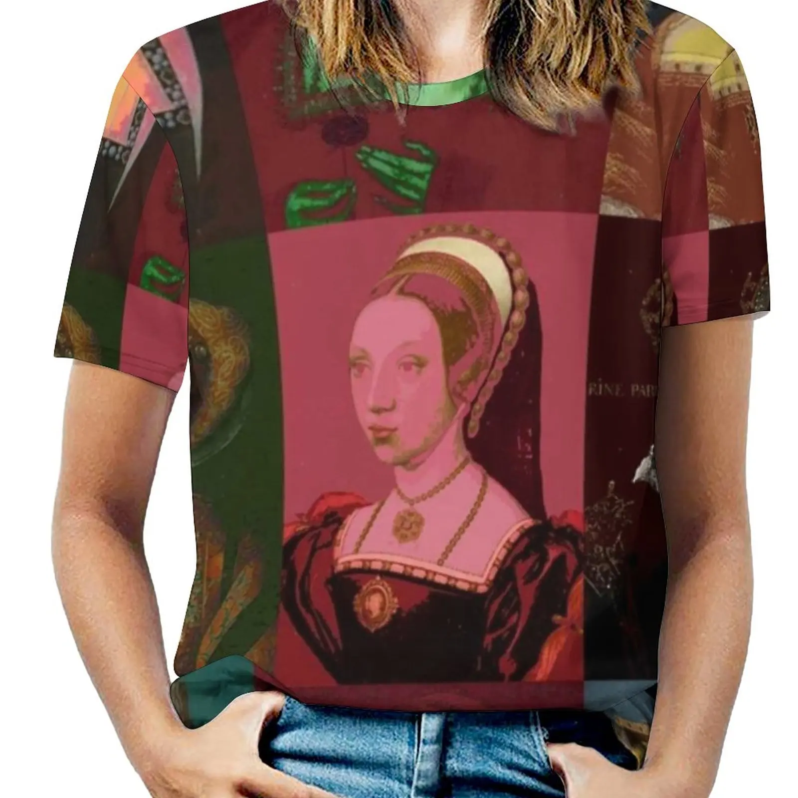 

Six Wives Of Henry Viii Fashion Print Women Ladies Girls T-Shirt Harajuku Round Neck Short Sleeve Tops & Tees Six Wives Wives