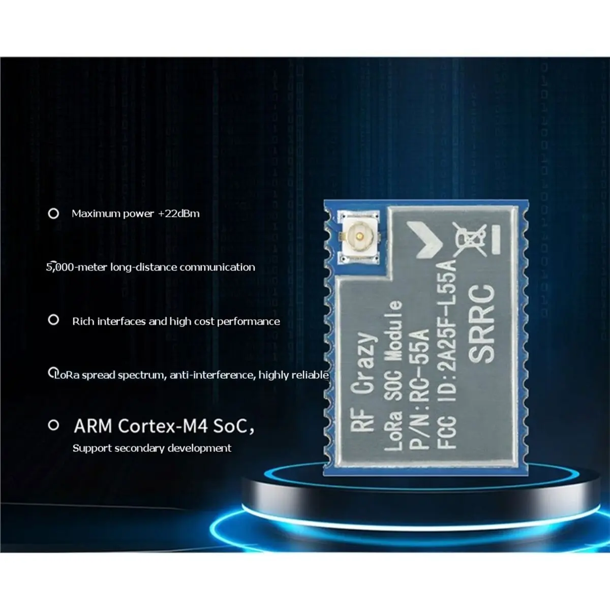 Long Range Module RC55A High-Performance Long-Range Communication Wireless Spread Spectrum Low-Power SoC Module