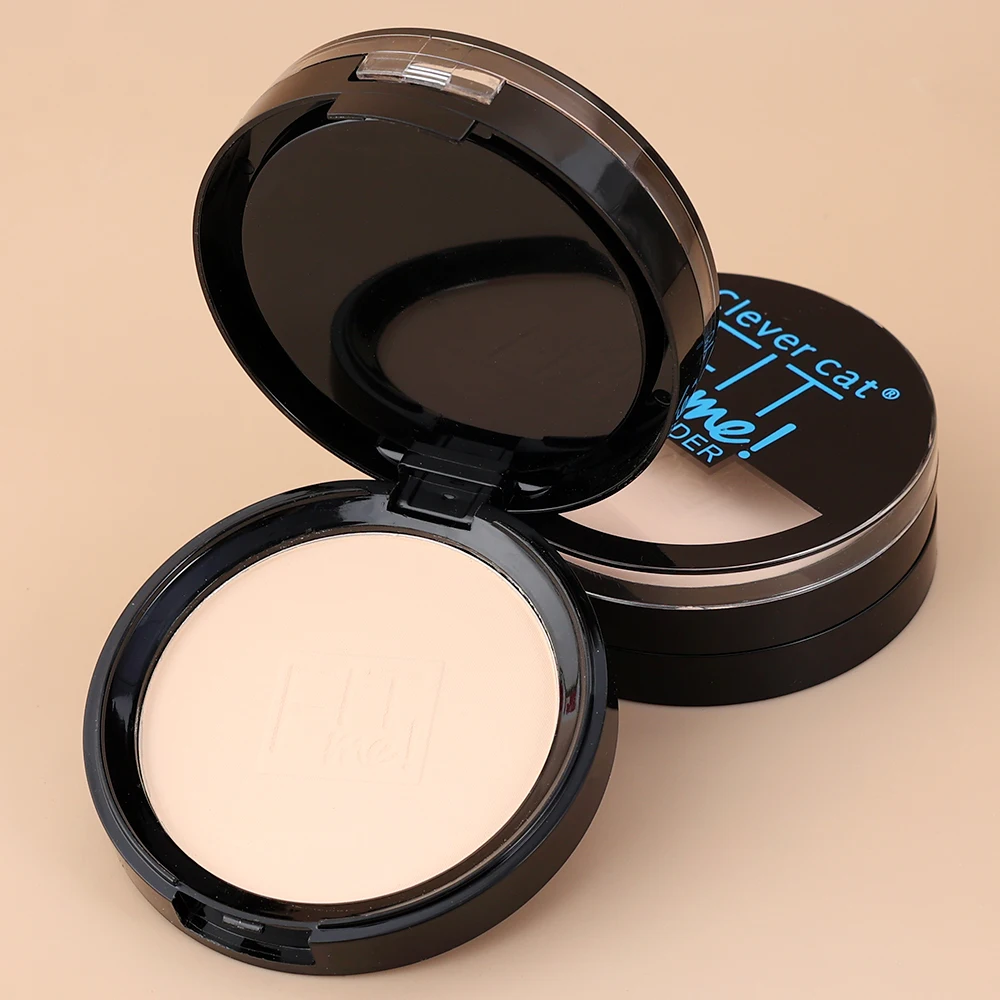 Waterproof Pressed Powder Natural White Brighten Oil Control Concealer Long Lasting Natural Face Makeup Setting Powder Cosmetic