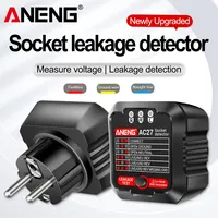 ANENG AC27 Socket Leakage Detector Tester 250V 50Hz/60Hz Socket Polarity Voltage Tester Circuit Breaker Finder EU/US Plug