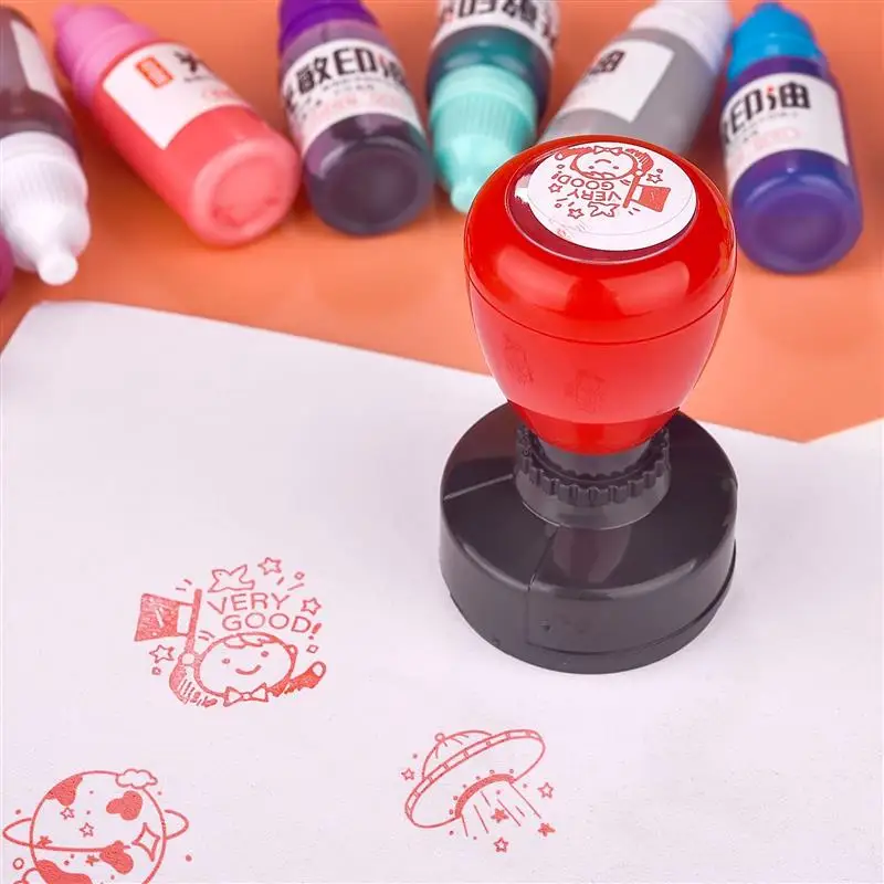 10ml Photosensitive Office Supplies Printing Oil Color Ink Official Seal Financial Stamp Clearer Office Stamp Ink Printing Oil