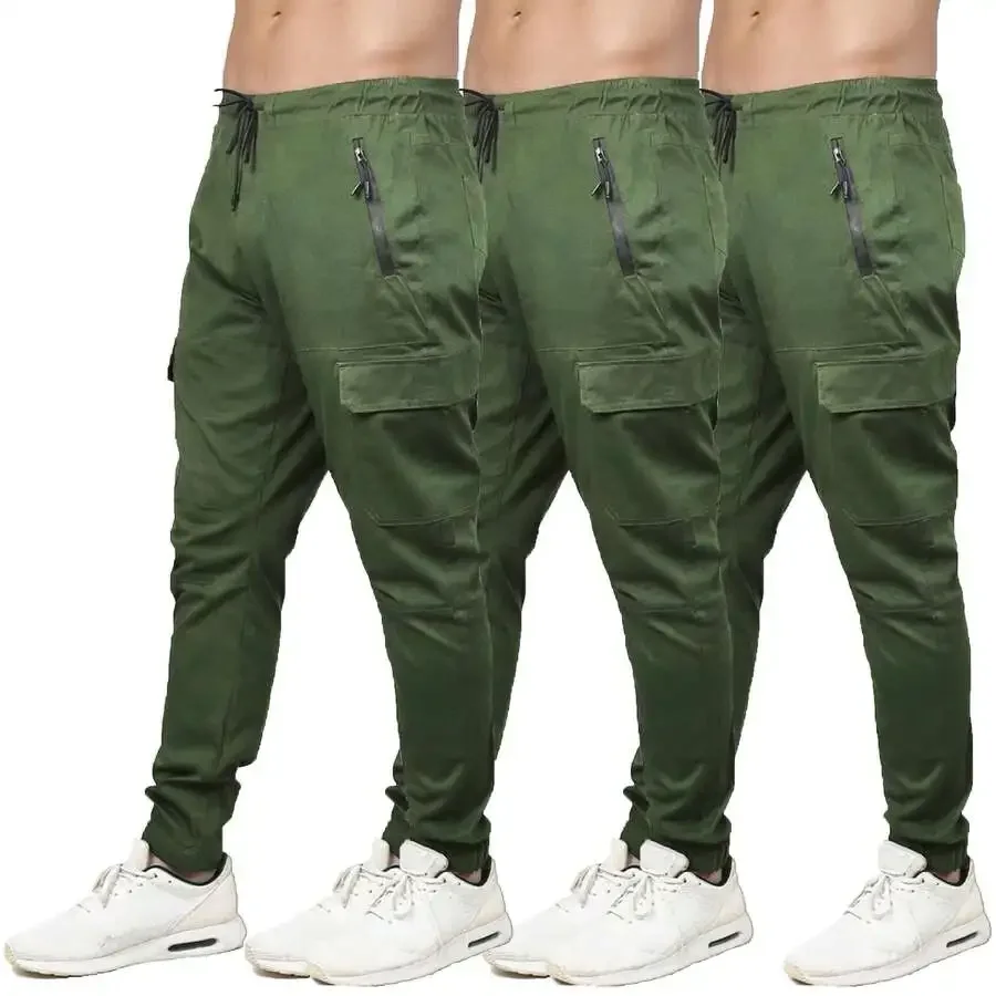 3-Pack Men's Cotton Flex-Stretch Cargo Jogger (Sizes 30 - 42)