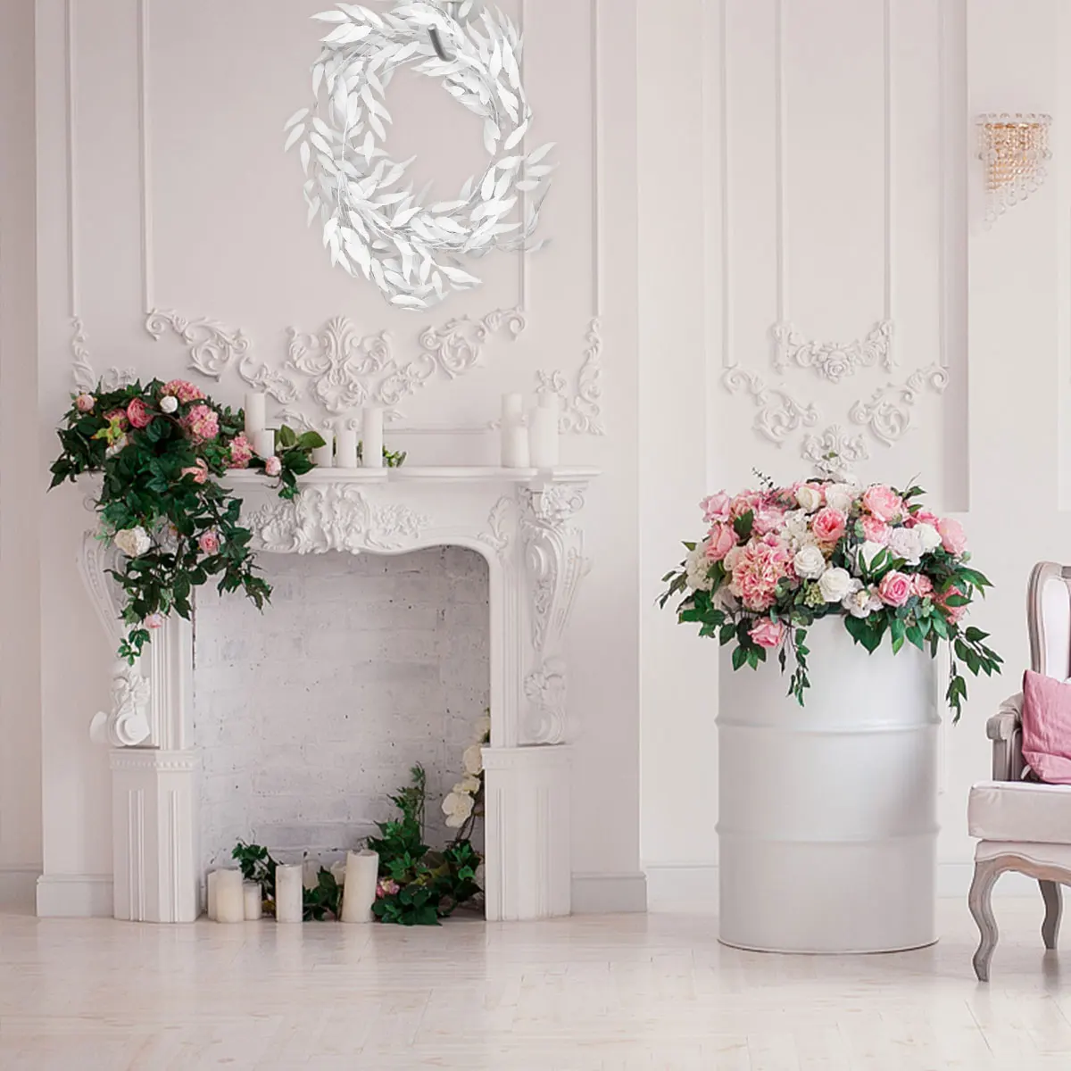

Artificial Rattan Faux Plant Summer Simulated Garland Silk Flower Wedding Decorations