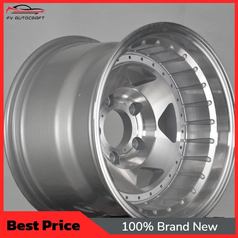

【2026】Customizable ODM Beadlock Style 18 19 20 21 Inch Mirror Polished Two-piece Forged Wheels For Toyota Hilux SUV Custom Hub R