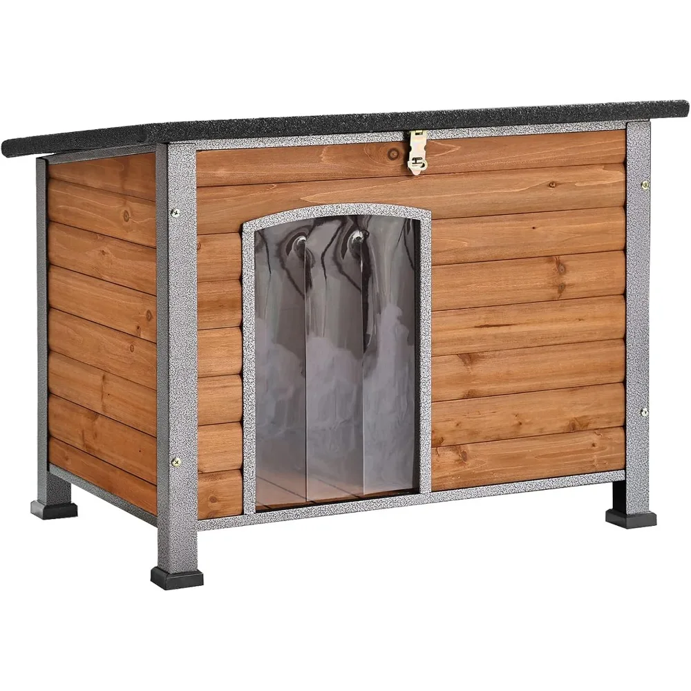 

Dog House for Small to Large Sized Dogs, Indoor Outdoor Doghouse Puppy Shelter with Elevated Floor Durable Waterproof Dog Kennel