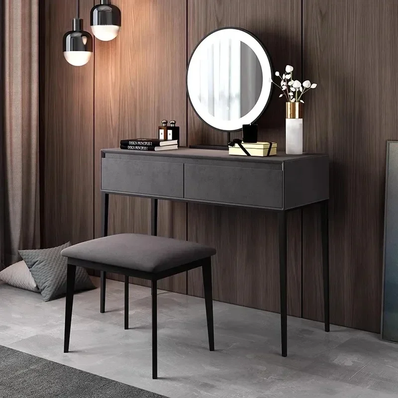 Lights Mirror Dressing Table Mirror Chair Light Makeup Fashion Dressing Table Luxury Nordic Tocador Maquillaje Bedroom Furniture