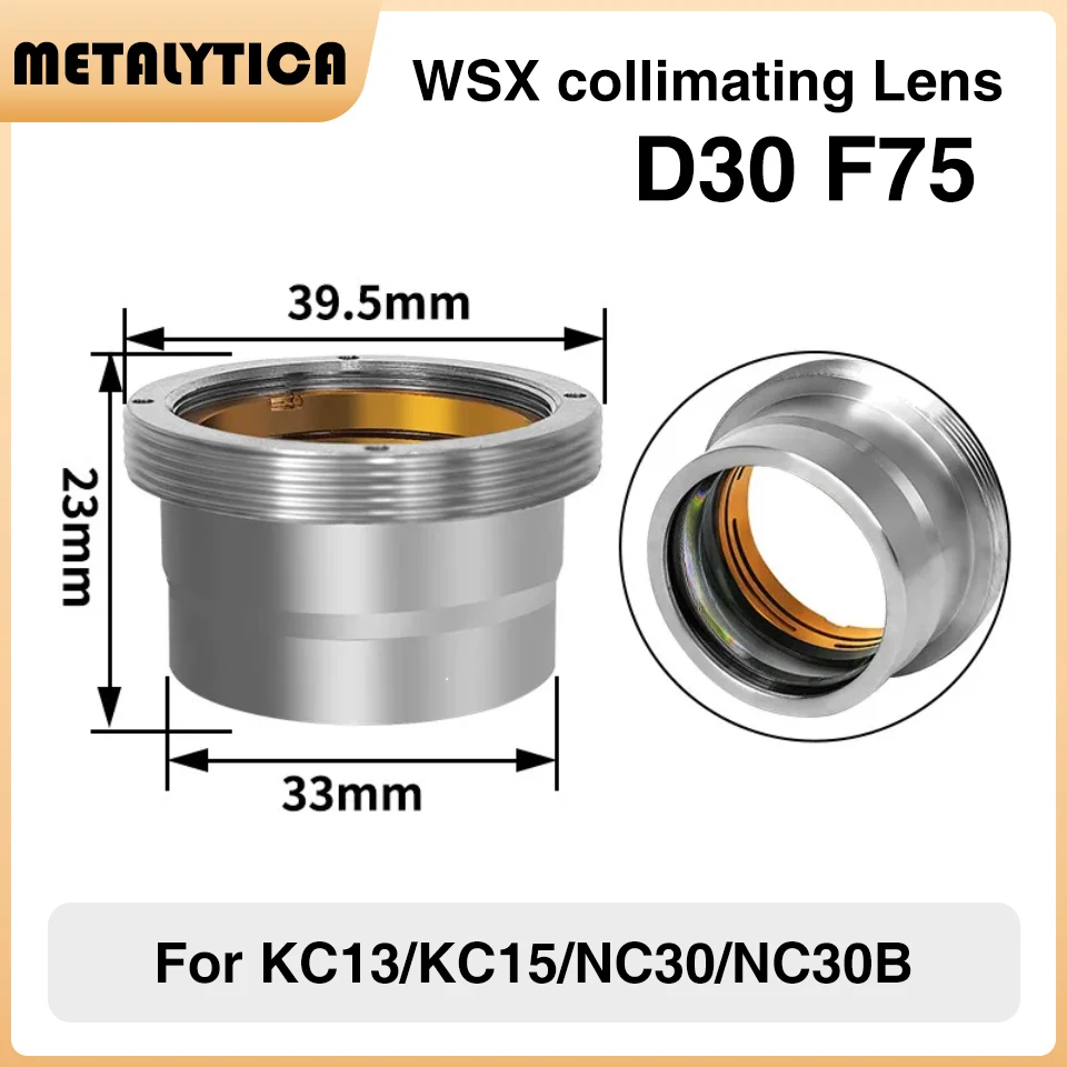 عدسة تركيز ليزر WSX وعدسة موازية مع حامل KC13 KC15 NC30 NC30B D30 D37 F100 F150 F200 لرأس القطع بالليزر #3