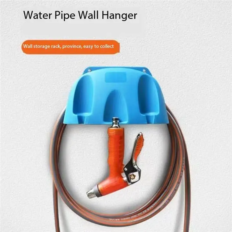 A74E-Shed Wall Mounted Expansion Pipe Holder Garden Tools Household Universal Cable Hose Hanger Light Weight Storage