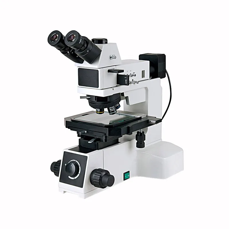 Hong Jin Trinocular Upright Metallographic Microscope Industrial Binocular Biological Microscope