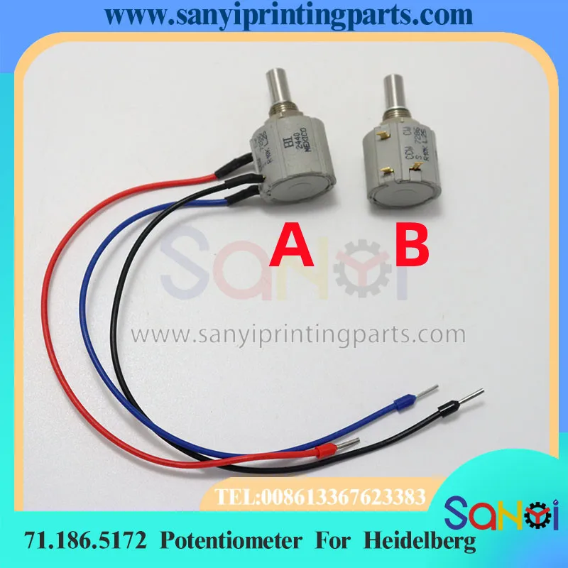 1 Piece Heidelberg Potentiometer 71.186.5171 71.186.5172 G2.165.1661 For CD102 SM102 SM74 Printing Machine Parts