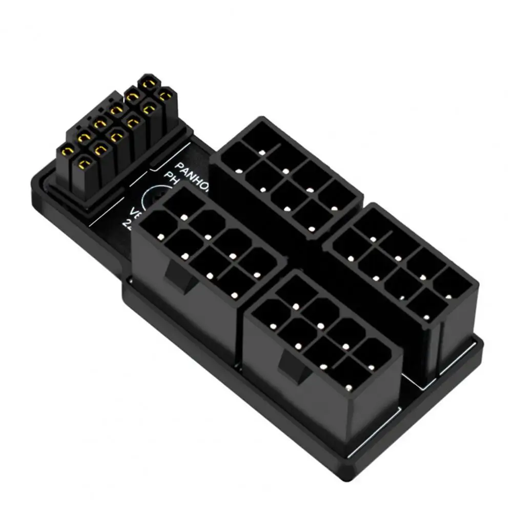 ATX3.0 12VHPWR 12 + 4P 600W adattatore di alimentazione a 180 gradi per scheda grafica Desktop adattatore per scheda grafica serie 4 x8pin a 40