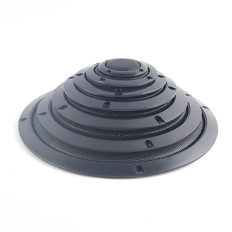 2/3/4/5/6.5/8/10 inch Speaker Net Cover High-grade Mesh Enclosure Speakers Black speaker mesh cover ring view 6