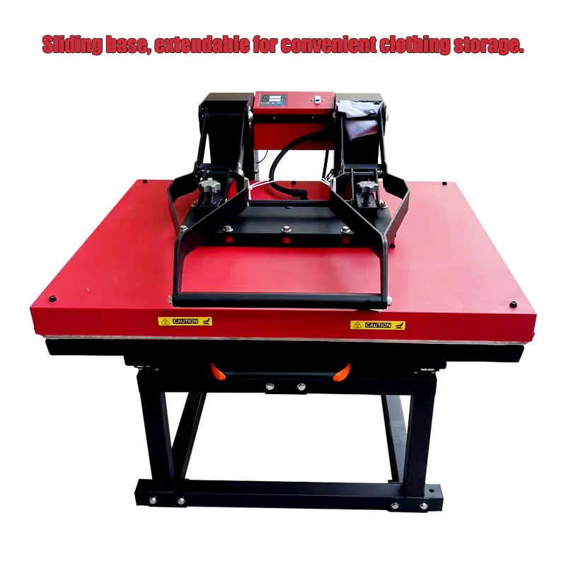 Manual High Pressure 60*90cm Heat Press Machine For Garment DTF Printing 220V Electric With Stand And Drawer