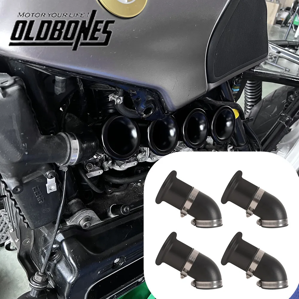 Cafe Racer K Serie For BMW K100 K75 K100 4PCS Air Intake Manifold Cover With Filter Screen Accessories