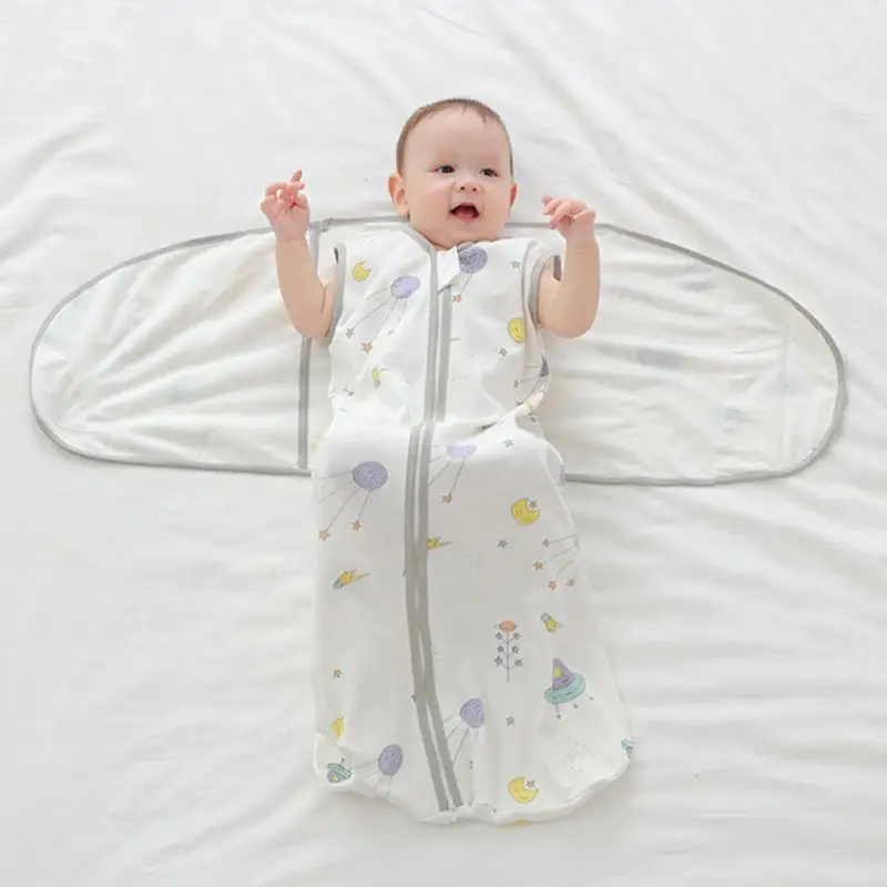 Adjustable Wearable Blanket Pure Cotton Swaddling Sleeping Bag Comfortable Sleeping Bag Cotton Sleeping Bag Kids For Comfortable