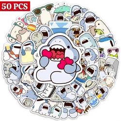 Cute Cartoon Sharks Friends Stickers Cool Graffiti Decals DIY Skateboard Laptop Luggage Cup Bike Motorcycle Phone PVC Waterproof