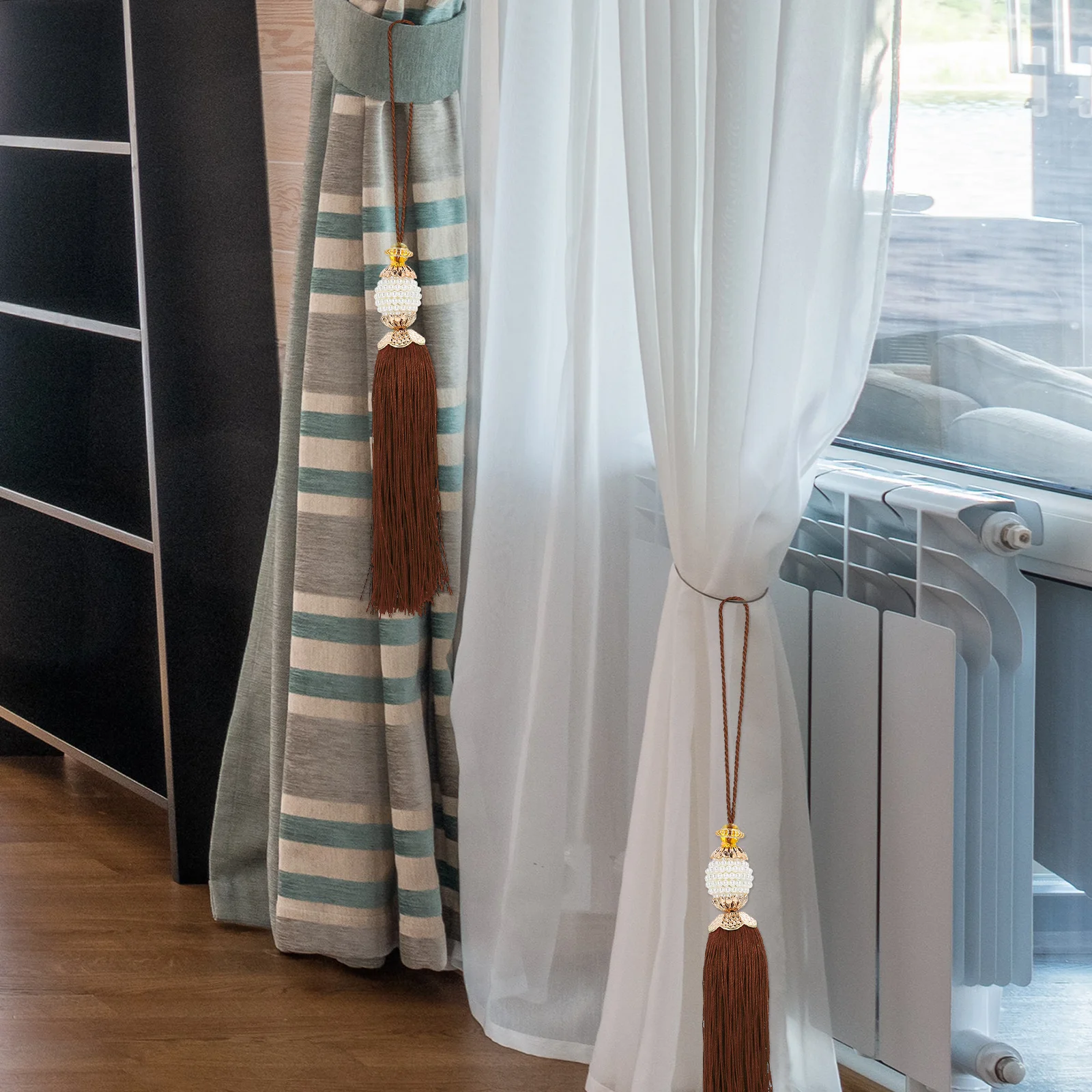 

2Pcs Premium Tassel Pendants Versatile Hanging Decor for Bags Costumes DIY Projects Abrasion Resistant Beautiful Colors