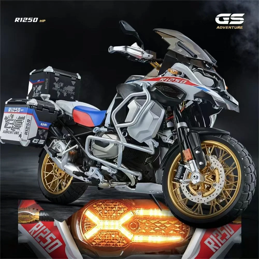 

1:7 BMW GS R1250 ADV Alloy Motorcycle Model with Spray Function Boyfriend Gift Home Decoration Collection Toy Car Christmas Gift