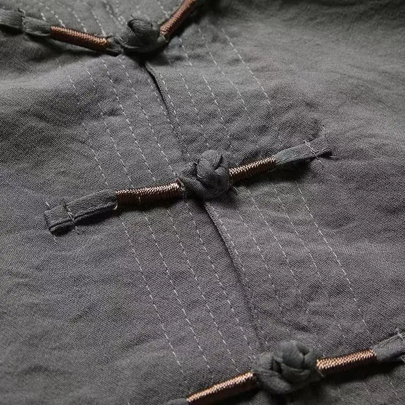 بدلة تانغ للرجال في منتصف العمر أبي تاي تشي زي الربيع الصيف الحرير الجليدي قميص طويل الأكمام التطريز التقليدي ملابس المسنين