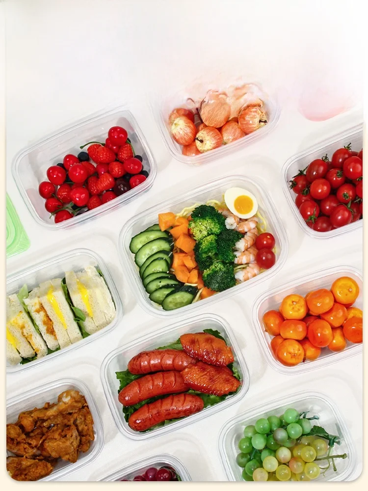 Disposable Microwave Safe Food Grade Lunch Box Home Use Fruit Packaging Box Heat Resistant Multi Layer Composite Structure