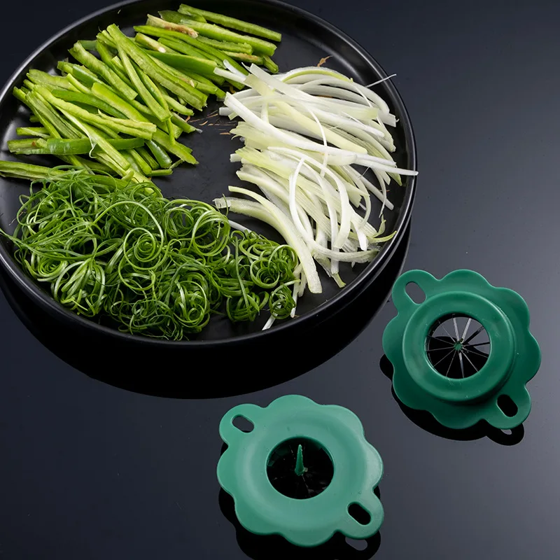 New Green Onion Easy Slicer  Shredder Plum Blossom Cut Green Onion Wire Drawing Kitchen Superfine Vegetable Shredder