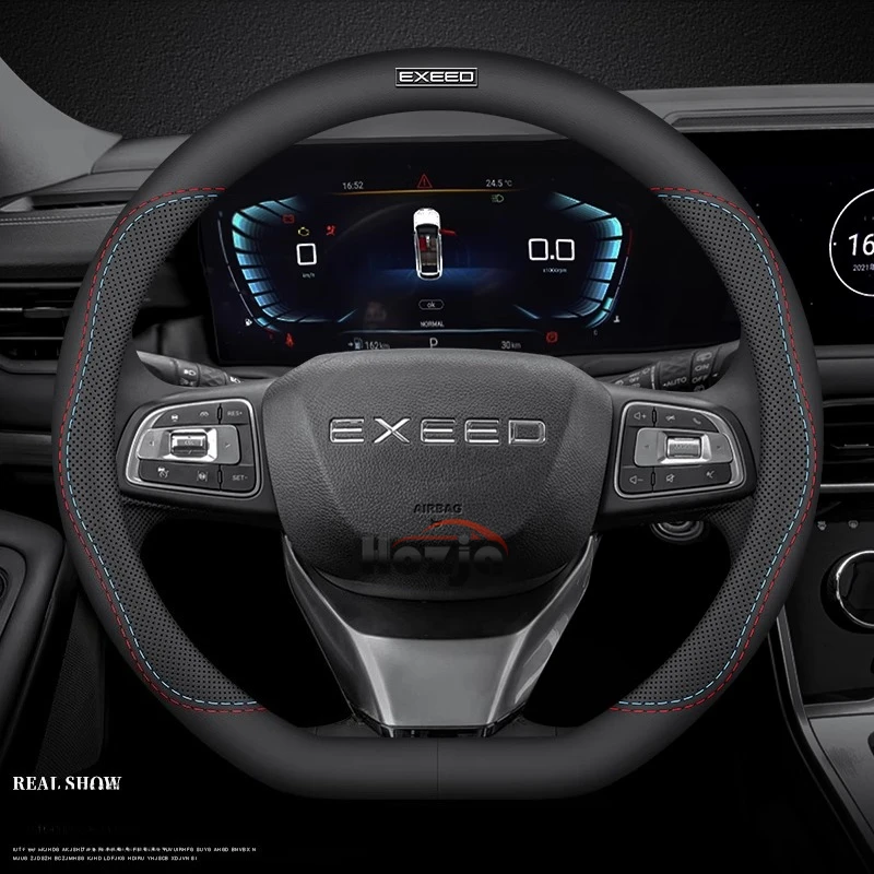 

Car Leather Steering Wheel Cover for EXEED VX RX TXL LX 2021 2022 2023 2024 2025 Car-styling Auto Interior Accessories
