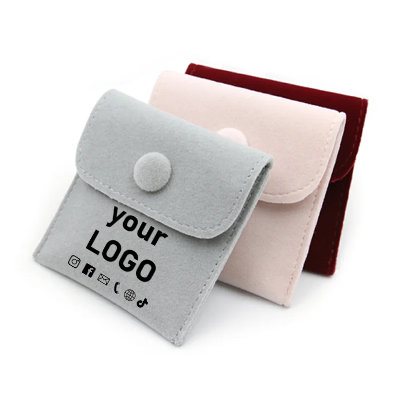 

20-piece velvet snap bag jewelry storage bag velvet bag small items storage bag eco-friendly bag printing logo