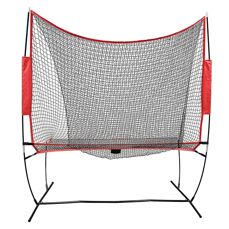 For Portable and easy-to-install pickle tennis paddle ball goal net with batting and return system for training