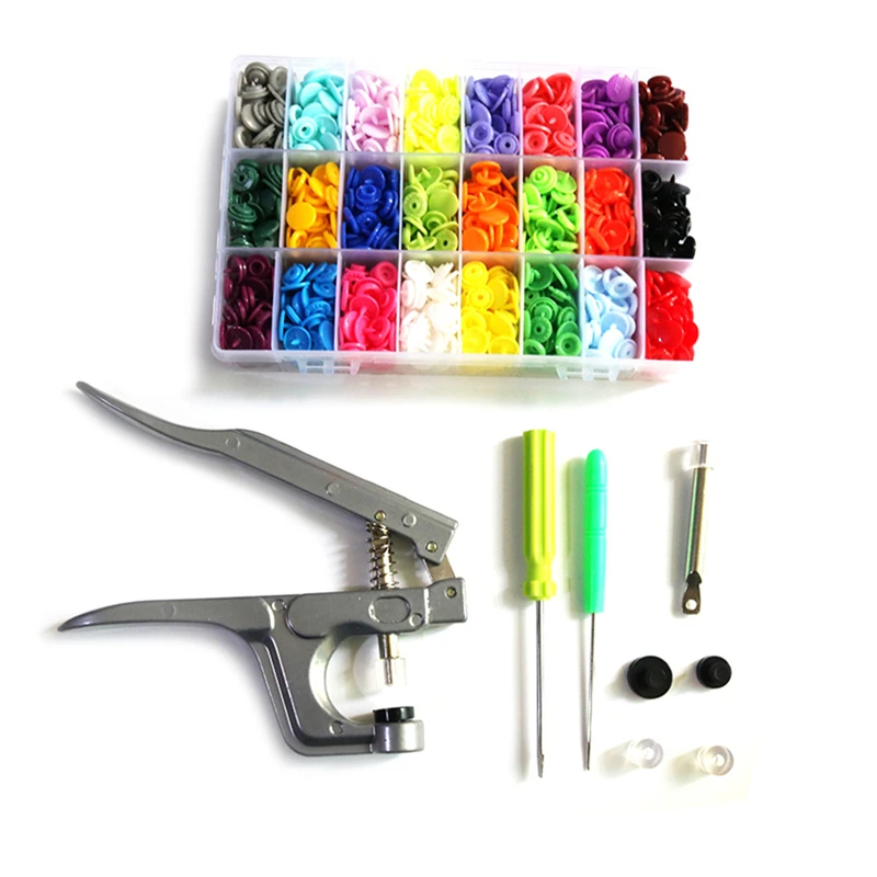 

Пластиковые кнопки с защелками T5, 360 комплектов, пластиковые кнопки с коробкой для хранения