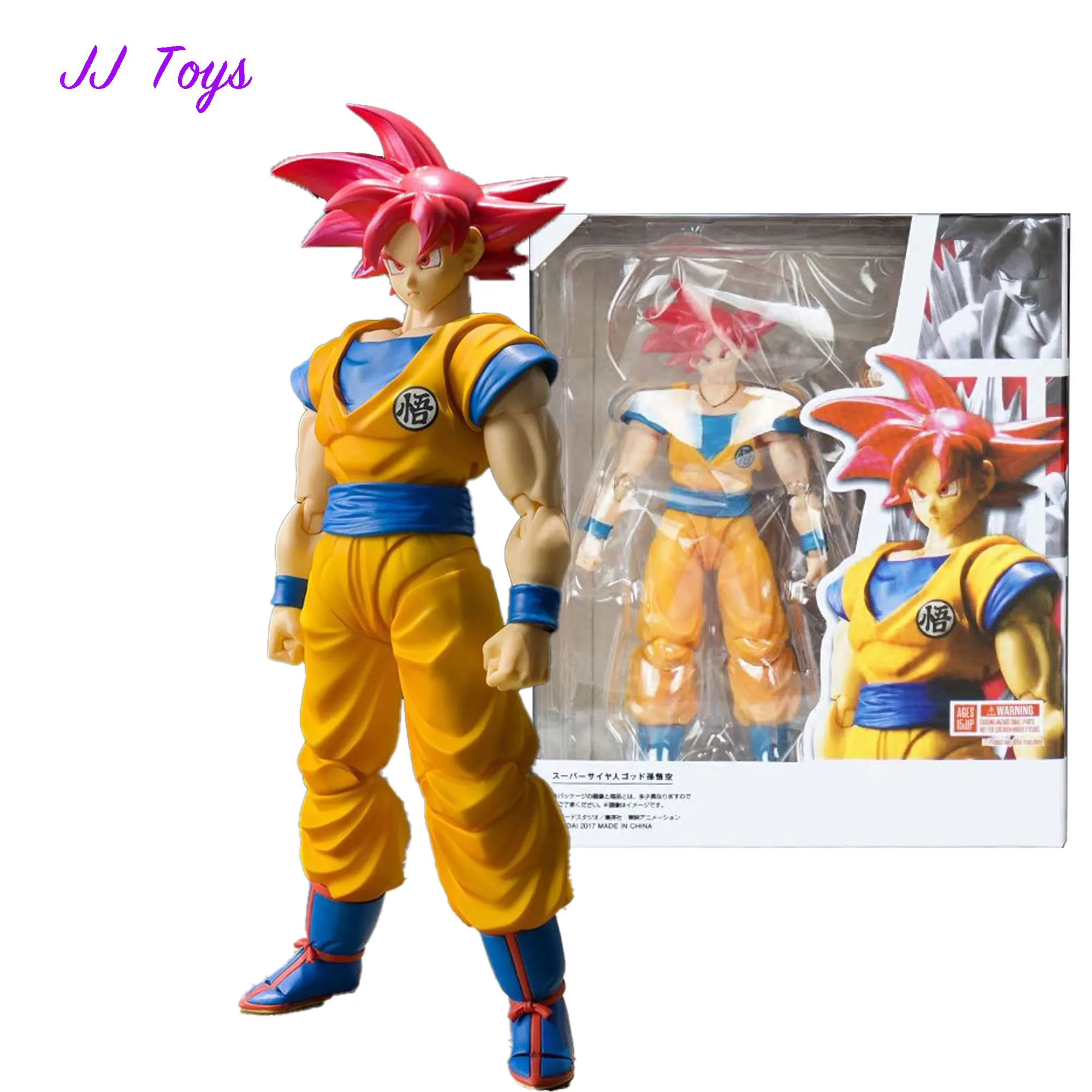 

16cm Dragon Ball Anime Figures Red Hair Goku Action Figure Statue Model Doll Collection Toys Gifts