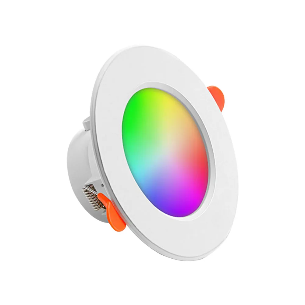 10W Smart LED Downlight Bluetooth-Compatible Recessed Ceiling Lamp Dimmable Recessed Down Light 2700K-6500K for Home Lighting