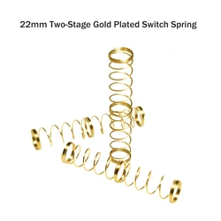 22mm Two-Stage Gold Plated Switch Spring For Mx Switches Mechanical Keyboard 110pcs