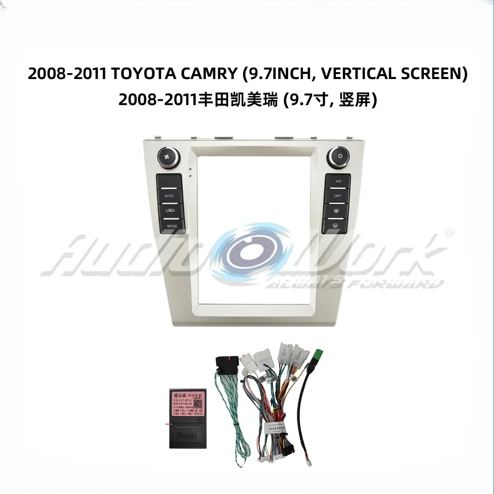 

For 2008-2011 TOYOTA CAMRY 9.7 Inch Car Radio Stereo GPS MP5 Android Player 2 Din Fascias Panel DashBoard Frame Cover
