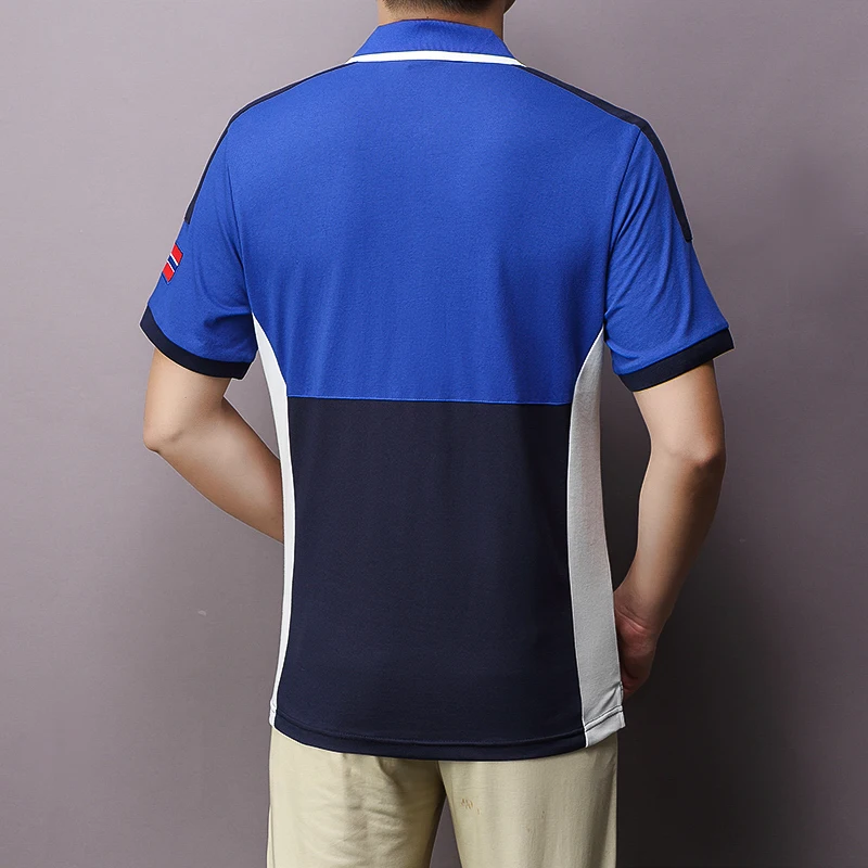Men\'s POLO shirt Europe Norway cotton embroidery stitching color classic fashion original design pure cotton high quality