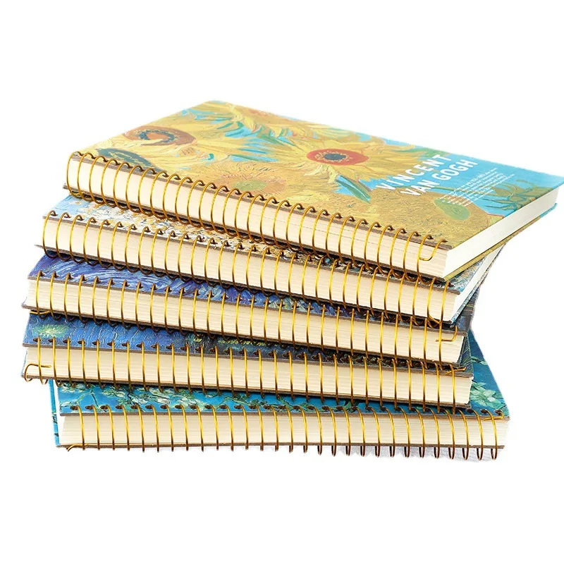 B5 Notebook Thickened Extra Large Oil Painting High School Coil High Beauty Notebook Unique Stationery Planner Student Gift Offi