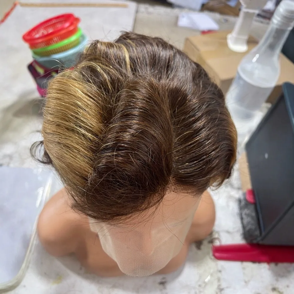4/27 # 13x4 Lace Frontal Pixie Cut Lockenperücken 8 Zoll Brasilianisches Echthaar Remy Weich Atmungsaktiv Natürlicher Look für Schwarze Frauen Täglicher Gebrauch – Detail 6
