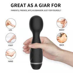 Powerful Magic Wand Vibrator For Female Sucking Nipples Clit Stimulator G Spot Massage Masturbator Adult Sex Toys For Women