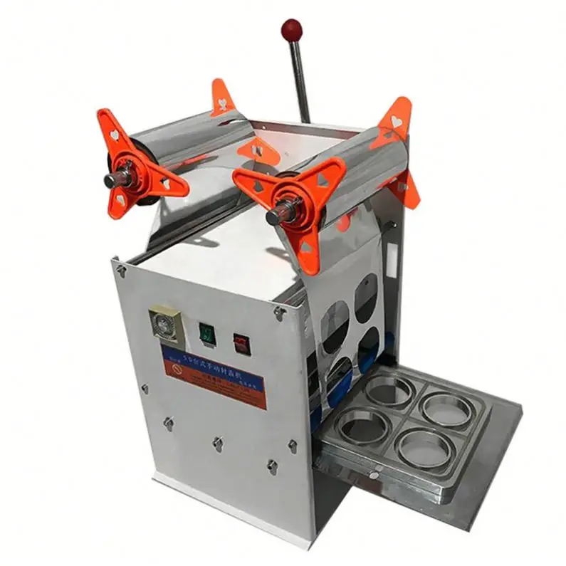 

Aluminum foil manual coffee capsule cup glass bottle aluminum sealing machine