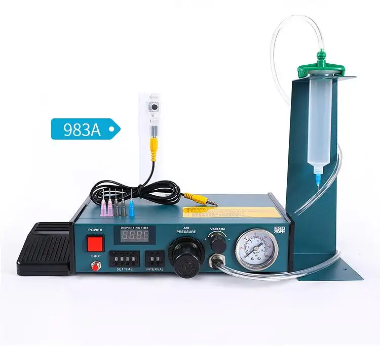 

983A automatic glue dispensing machine, glue filling machine,digital display manual UV silicone coating glue injection machine