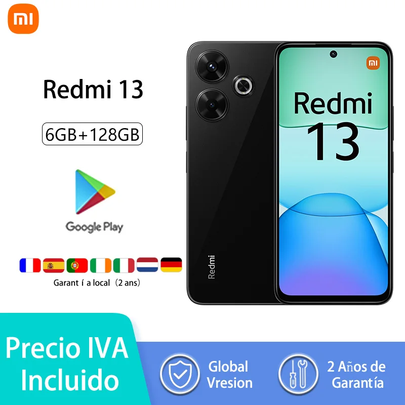 Xiaomi Redmi 13,6GB RAM 128GB ROM, MediaTek Helio G91-Ultra, 108MP Camera, 5030mAh, 33W Fast Charge, 90Hz Screen