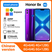 Honor 8x  Android 4G Unlocked 6.5 inch Screen ROM 128GB 3750mAh Battery All Colours in Good Condition used phone