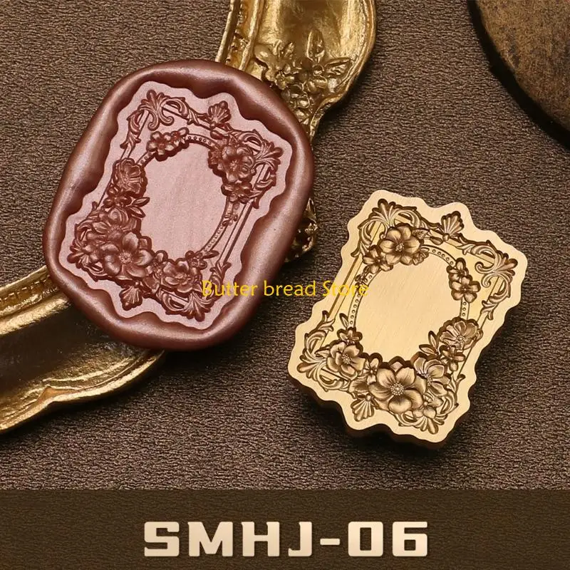 

W89C Классический тисненный латунный сургучный штамп с головкой сменного наконечника для упаковки