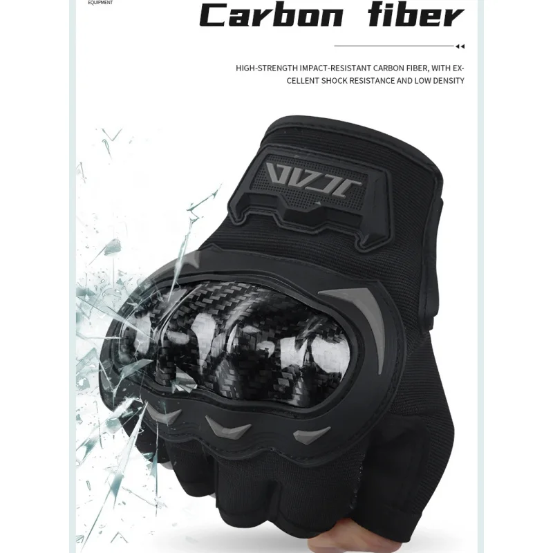 

Summer Breathable Half Finger Cycling Gloves for Men & Women Durable Lightweight Outdoor Motorcycle Riding Glove Anti-Sweat Mesh