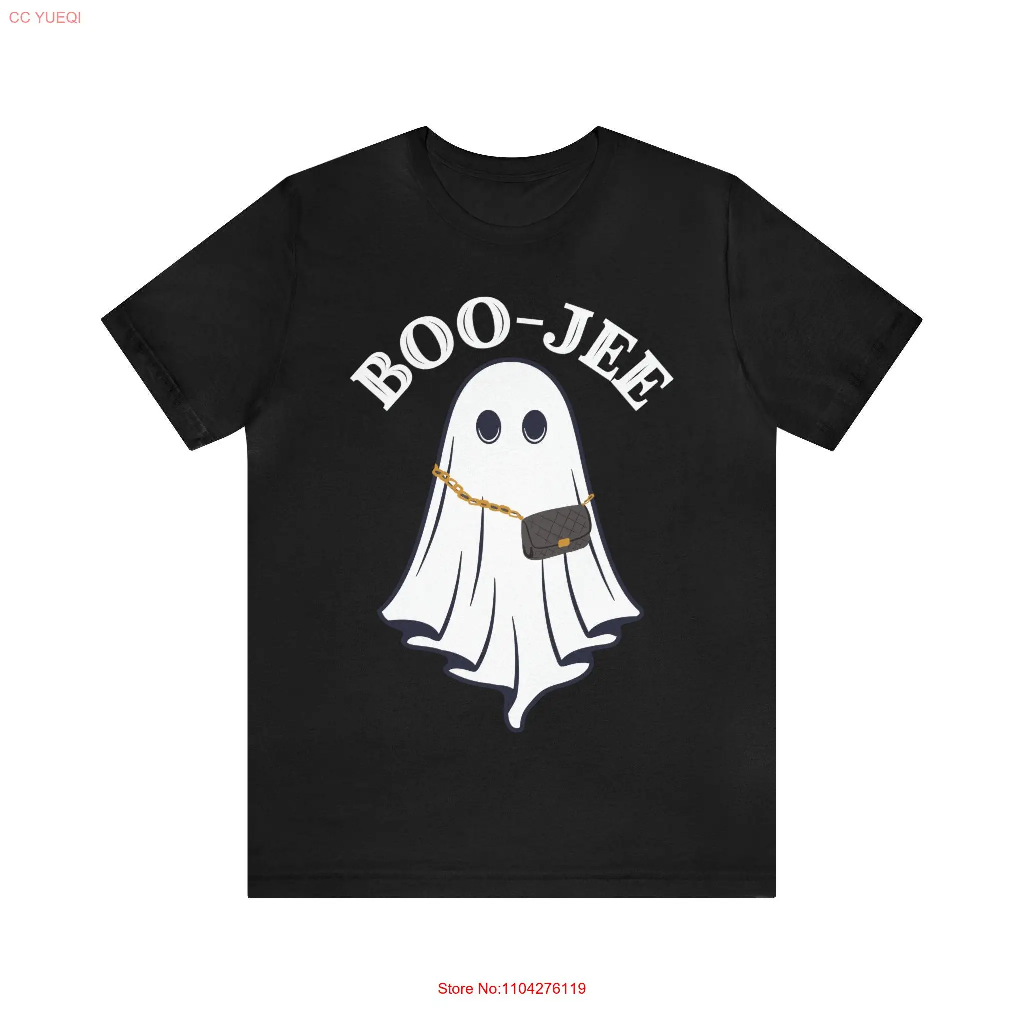 

Милая рубашка Boo Jee Ghost на Хэллоуин, винтажный костюм, страшная футболка Boojee с длинными или короткими рукавами