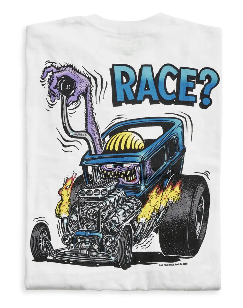 Genuine Ed Roth Rat Fink Colorful Hot Rod Race Cotton T-Shirt Men Women S-5XL