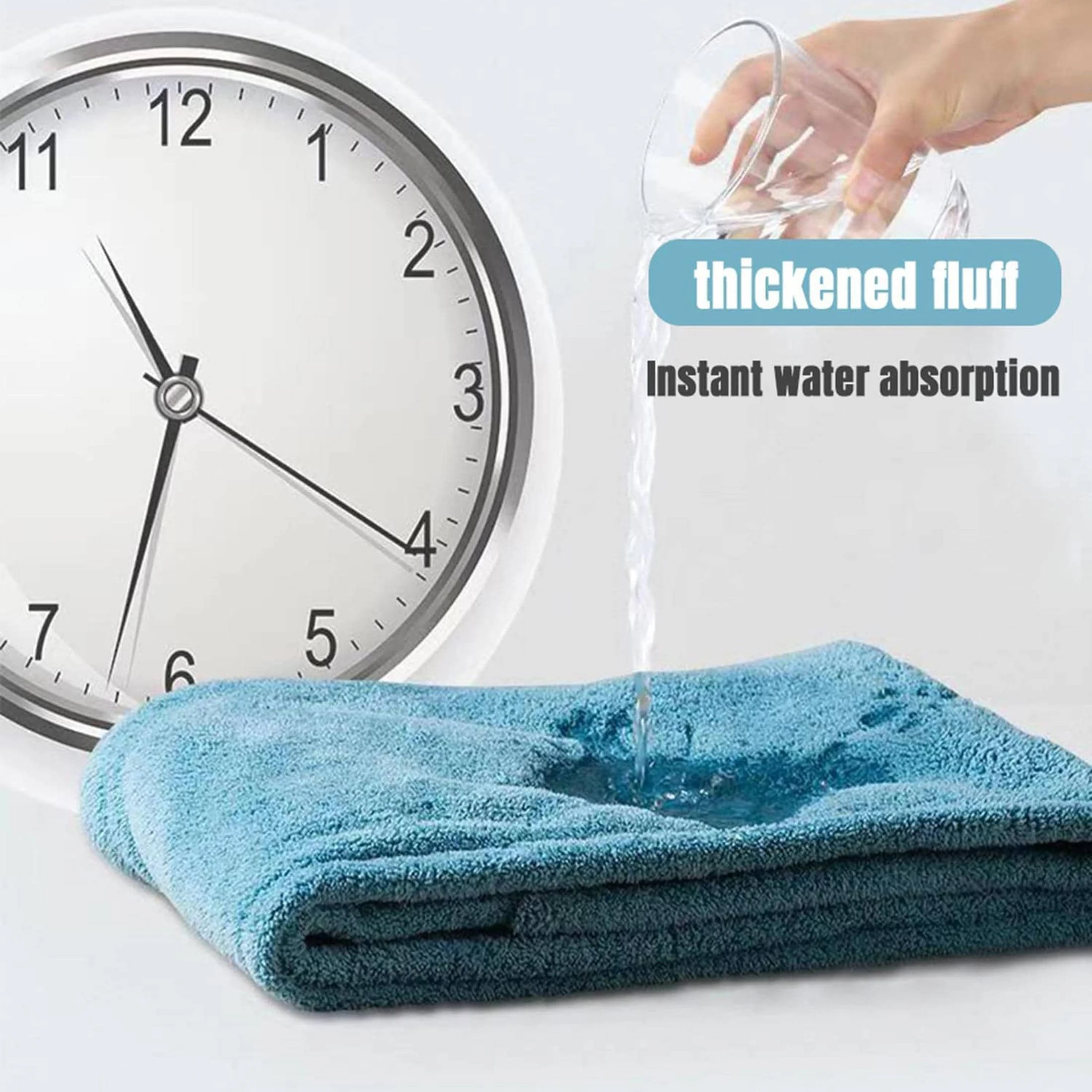 غطاء حمام للشعر الجاف مع امتصاص الماء، منشفة شعر سريعة الجفاف ناعمة دون تسقط الشعر، امتصاص قوي للغاية للماء