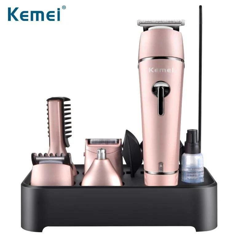 kemei KM-1015 Factory Outlet 4 in 1 Rechargeable Men's Grooming Set Shaver Electric Hair Trimmer Electric Hair Clipper