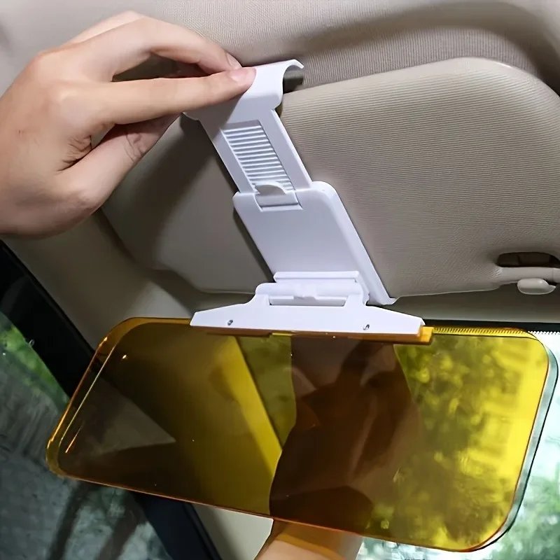 Polarized Anti-glare Car Sun Visor, Extended Anti-UV Sunshade HD Night Vision Driving Goggles Visor for Automobile