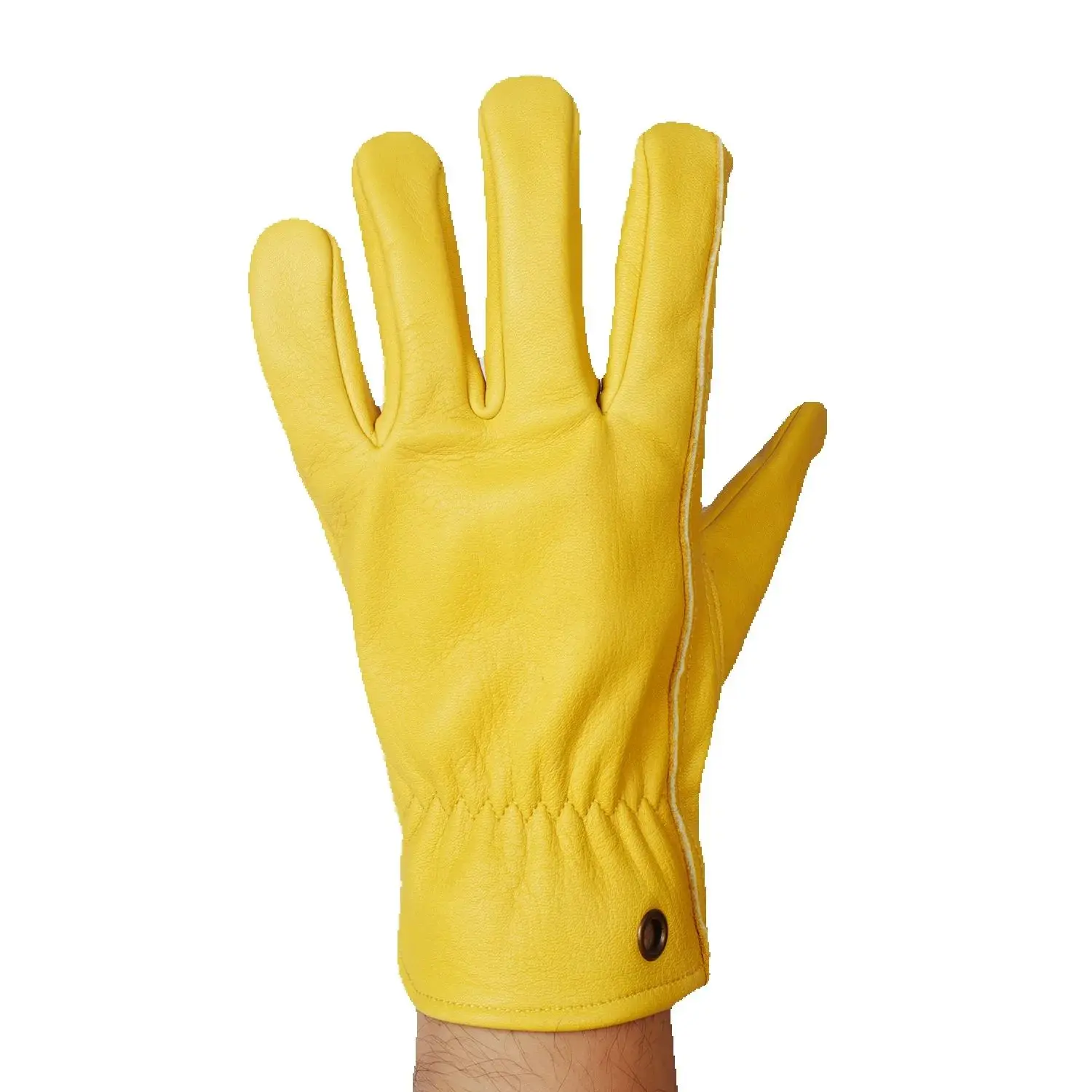 

Кожаные рабочие перчатки, защитные перчатки из коровьей спилки, нескользящие перчатки для механика, садоводства