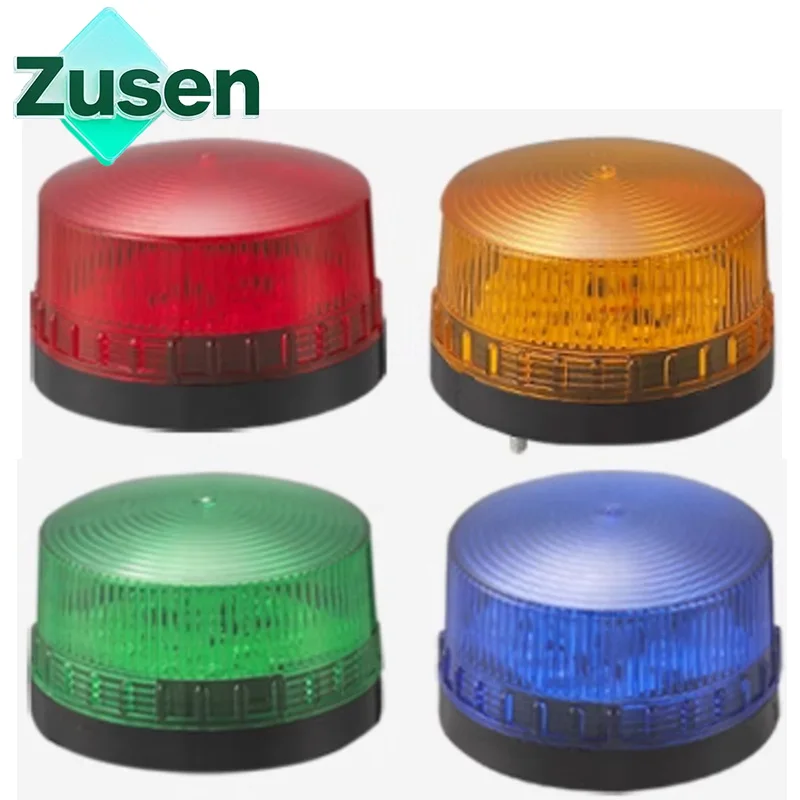 Zusen TB35 Yellow Red Green Blue 12v 24v 110v 220v Security Alarm Strobe Signal Warning Light Small Flashing LED Lamp